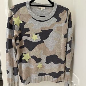 Lisa todd camo stars sweater
